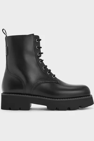 CHARLES & KEITH Bottines rangers à lacets avec semelle crantée