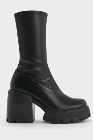 CHARLES & KEITH Bottes à plateforme et à fermeture éclair latérale