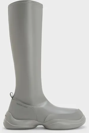 CHARLES & KEITH Bottes à hauteur de genou et fermeture éclair latérale Casey