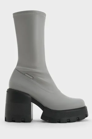 CHARLES & KEITH Bottes à plateforme et à fermeture éclair latérale