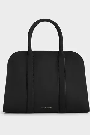 CHARLES & KEITH Sac bowling en suédine Axel