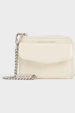 CHARLES & KEITH Porte-cartes à poche frontale à fermeture éclair Rachel