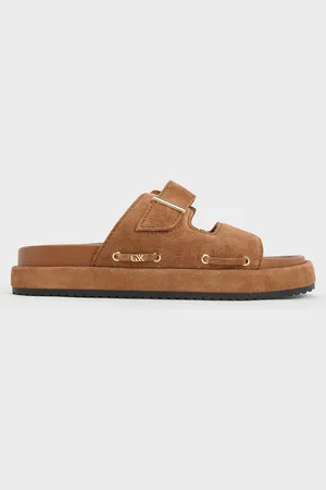 CHARLES & KEITH Claquettes en daim Kori