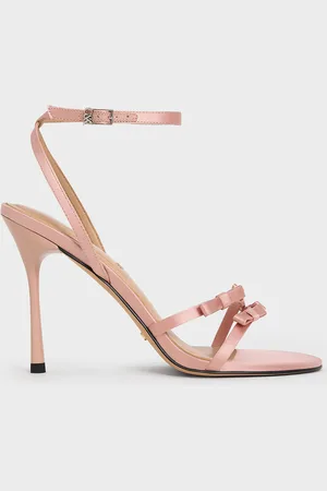 CHARLES & KEITH Sandales à talon aiguille et bride de cheville en polyester recyclé Jessy