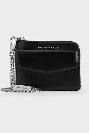 CHARLES & KEITH Porte-cartes à poche frontale à fermeture éclair Rachel