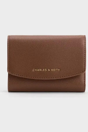 CHARLES & KEITH Porte-monnaie à rabat incurvé