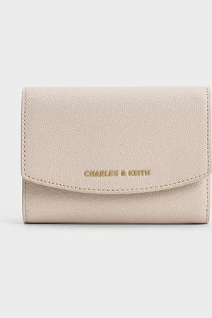 CHARLES & KEITH Porte-monnaie à rabat incurvé