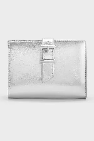 CHARLES & KEITH Portefeuille métallisé à boucle Bryna