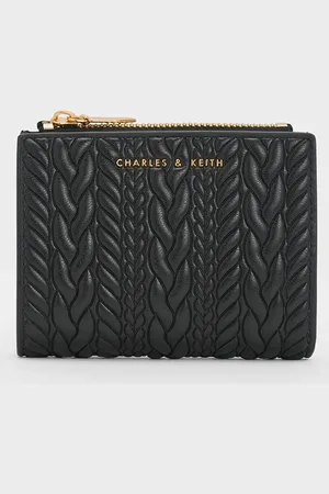 CHARLES & KEITH Porte-monnaie texturé à fermeture éclair Apolline