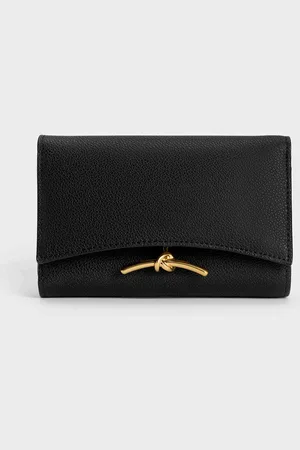 CHARLES & KEITH Portefeuille avec rabat et détails métalliques Huxley