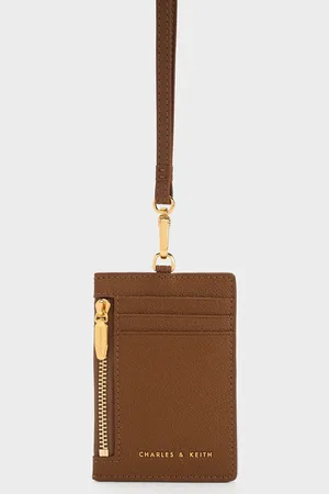 CHARLES & KEITH Porte-cartes à fermeture éclair latérale