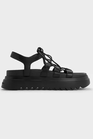CHARLES & KEITH Spartiates compensées à lacets