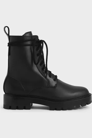 CHARLES & KEITH Gripped Soles Combat Boots