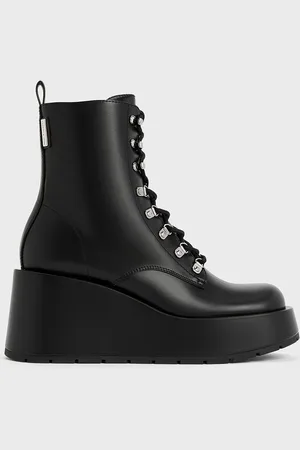 CHARLES & KEITH Bottines à semelle compensée et lacets