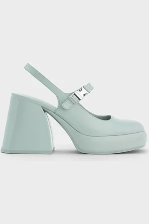 CHARLES & KEITH Mary Jane à plateforme et boucle métallique Laine