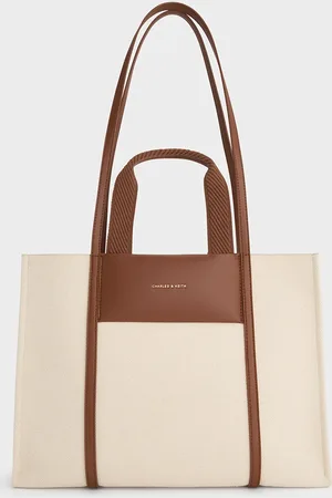 CHARLES & KEITH Sac cabas en toile Shalia