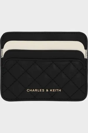 CHARLES & KEITH Porte-cartes matelassé bicolore Cleo