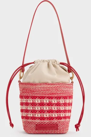 CHARLES & KEITH Sac seau motif pied-de-poule en maille Ida - Enfant