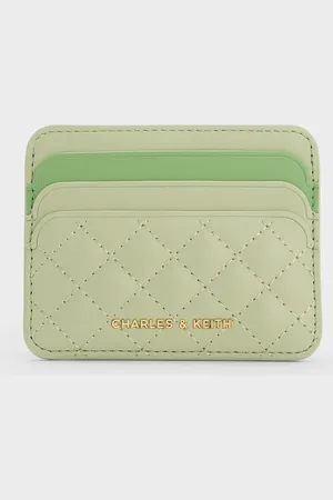 CHARLES & KEITH Porte-cartes matelassé bicolore Cleo
