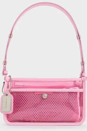 CHARLES & KEITH Sac porté épaule transparent en maille Norah