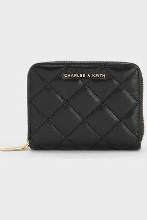 CHARLES & KEITH Portefeuille matelassé zippé Alva
