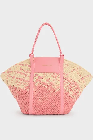 CHARLES & KEITH Sac panier en raphia Shalia