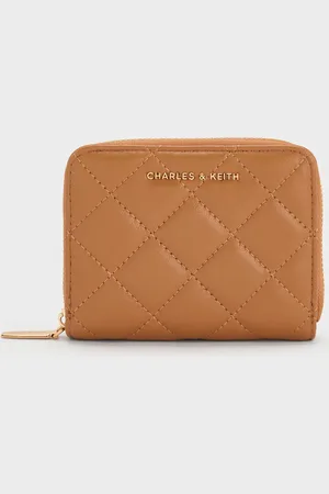 CHARLES & KEITH Portefeuille matelassé zippé Alva