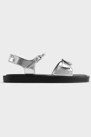 CHARLES & KEITH Sandales métallisées à bride arrière à boucle