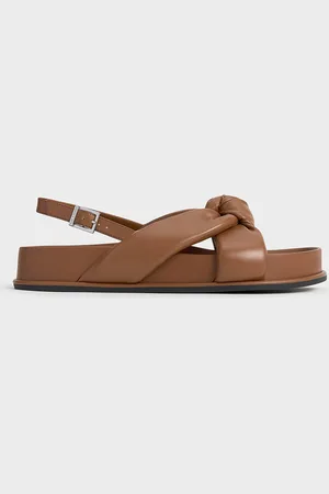 CHARLES & KEITH Sandales rembourrées à nœud Rosetta