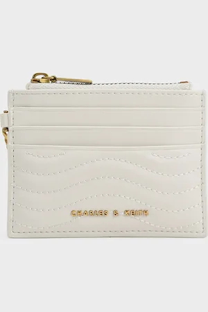 CHARLES & KEITH Porte-cartes à surpiqûres Aubrielle