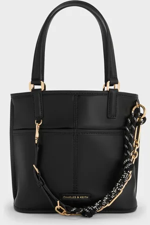 CHARLES & KEITH Sac cabas à double bandoulière en corde nouée Addison