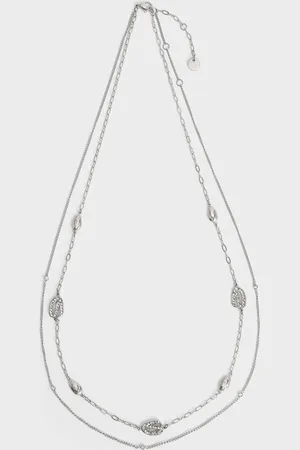 CHARLES & KEITH Bracelet à double chaîne en cristal Aine