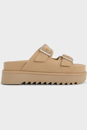 CHARLES & KEITH Sandales à plateforme à double bride et boucle