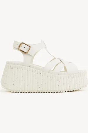 Chloé Sandales compensées Nama Femme Taille 39 100% Cuir de veau
