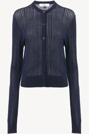 Chloé Cardigan ajusté en maille de laine Femme Taille S 100% laine, Pinctada Maxima, Farmed, COO Australia