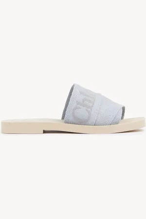 Chloé Mules Woody Femme Taille 36 90% lin, 10% polyester