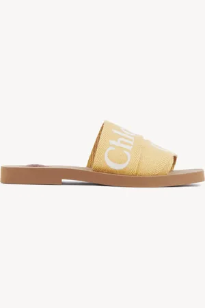 Chloé Mules Woody Femme Taille 41 90% lin, 10% polyester