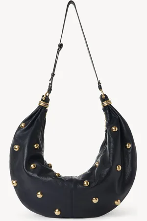 Chloé Large sac hobo Bracelet bag en cuir grainé à clous Femme Taille OneSize 100% Cuir de veau