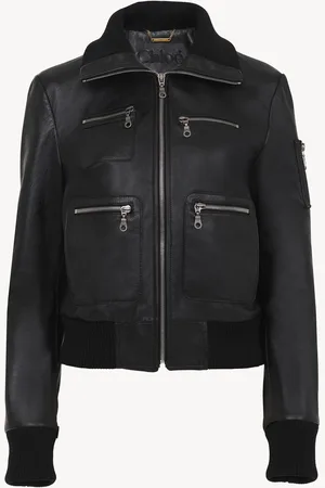 Chloé Blouson court en cuir Femme Taille 38 100% Cuir de brebis