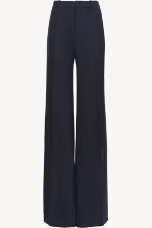 Chloé Pantalon tailleur évasé en laine stretch Femme Taille 40 95% laine vierge, 5% Élasthanne