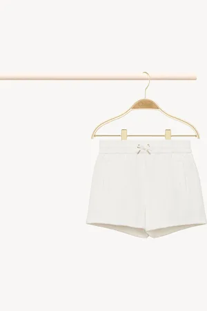 Chloé Short à liens de serrage Femme Taille 4 100% coton