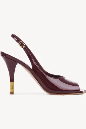 Chloé Sandales à talon Flower Femme Taille 39 100% Cuir de veau