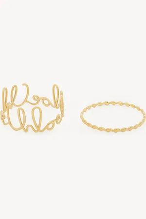 Chloé Set de deux bracelets Chloé Iconic Femme Taille OneSize 100% Laiton