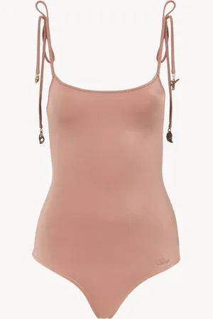 Chloé Maillot de bain une pièce à bretelles nouées Femme Taille 40 80% Polyamide, 20% Élasthanne