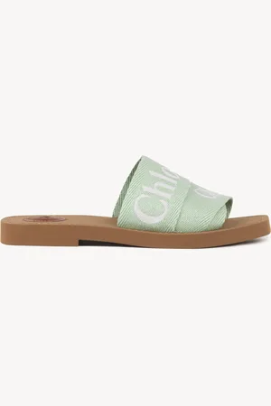 Chloé Mules Woody Femme Taille 40 90% lin, 10% polyester