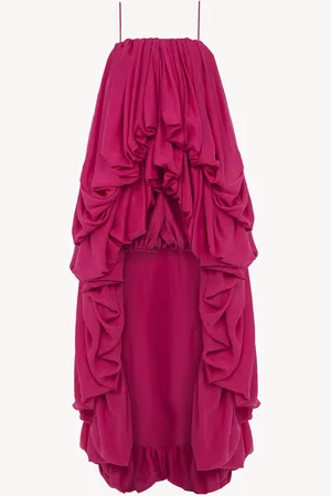 Chloé Combinaison sans manches asymétrique en pongé de soie lavée Femme Taille 34 100% Soie