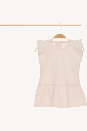 Chloé Robe à manches courtes Femme Taille 9-12 100% coton