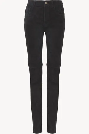 Chloé Pantalon skinny en velours stretch Femme Taille 38 100% Cuir d