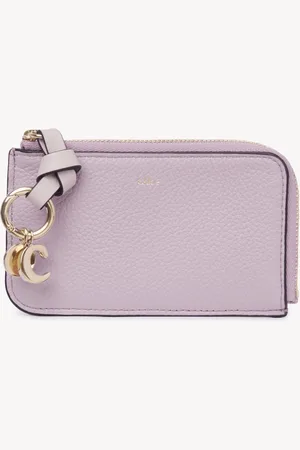 Chloé Porte-cartes et monnaie Alphabet en cuir grainé Femme Taille OneSize 100% Cuir de veau