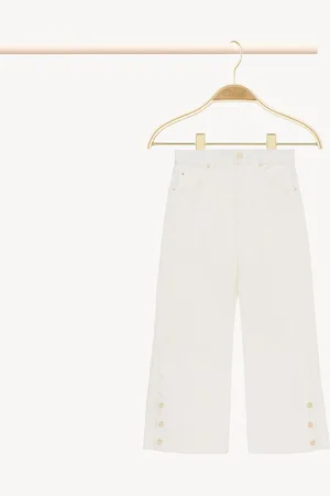 Chloé Jean festonné Femme Taille 4 100% coton